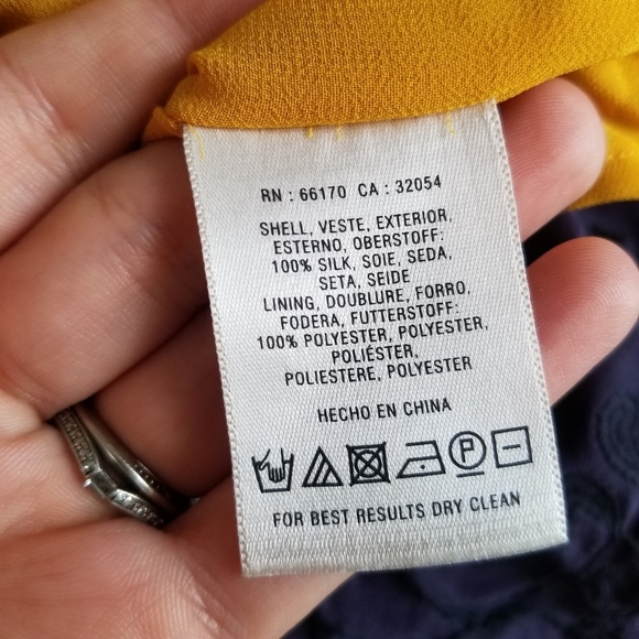 Anthropologie Maeve Silk Yellow Road Midi Skirt Small - Picture 15 of 16